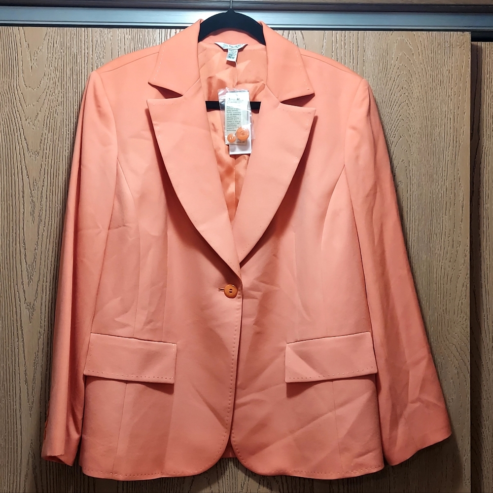 NWT Women’s Austin Reed Nectarine Single-Button Blazer Size 14W